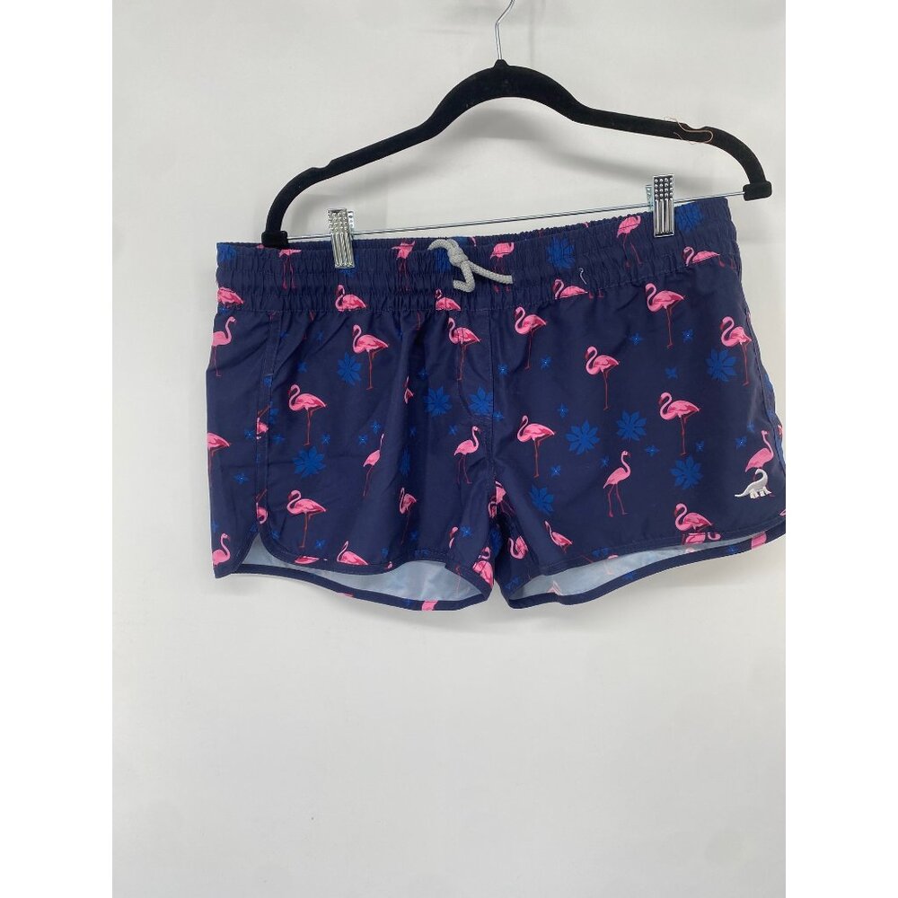 NWT SURFCUZ FLAMINGO NAVY BLUE QUICK DRY BOARDSHORT  SIZE 10/XL